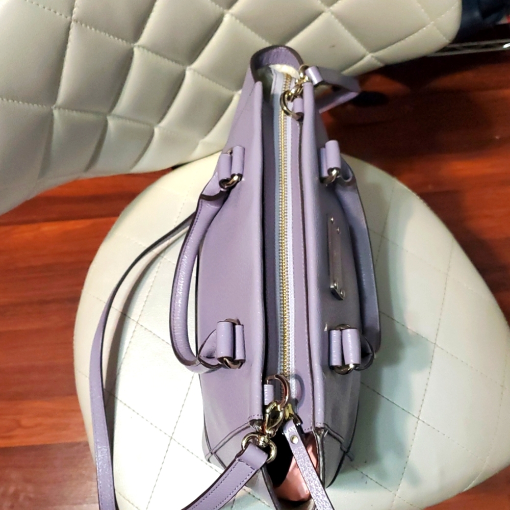Kate Spade New York Wellesley Camryn Lilac Leather Satchel Bag💜 - Picture 10 of 16